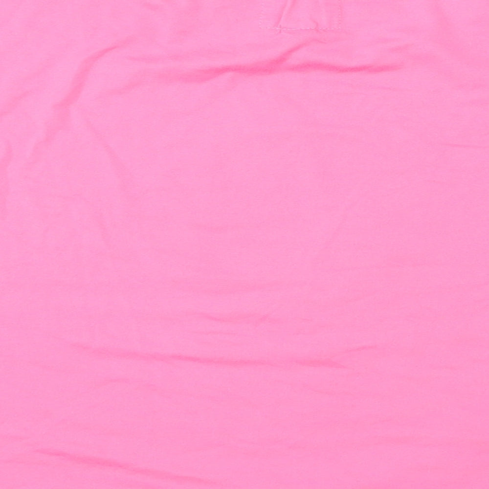Chelsea Peers Womens Pink Polyester Basic T-Shirt Size S Round Neck - PJ top