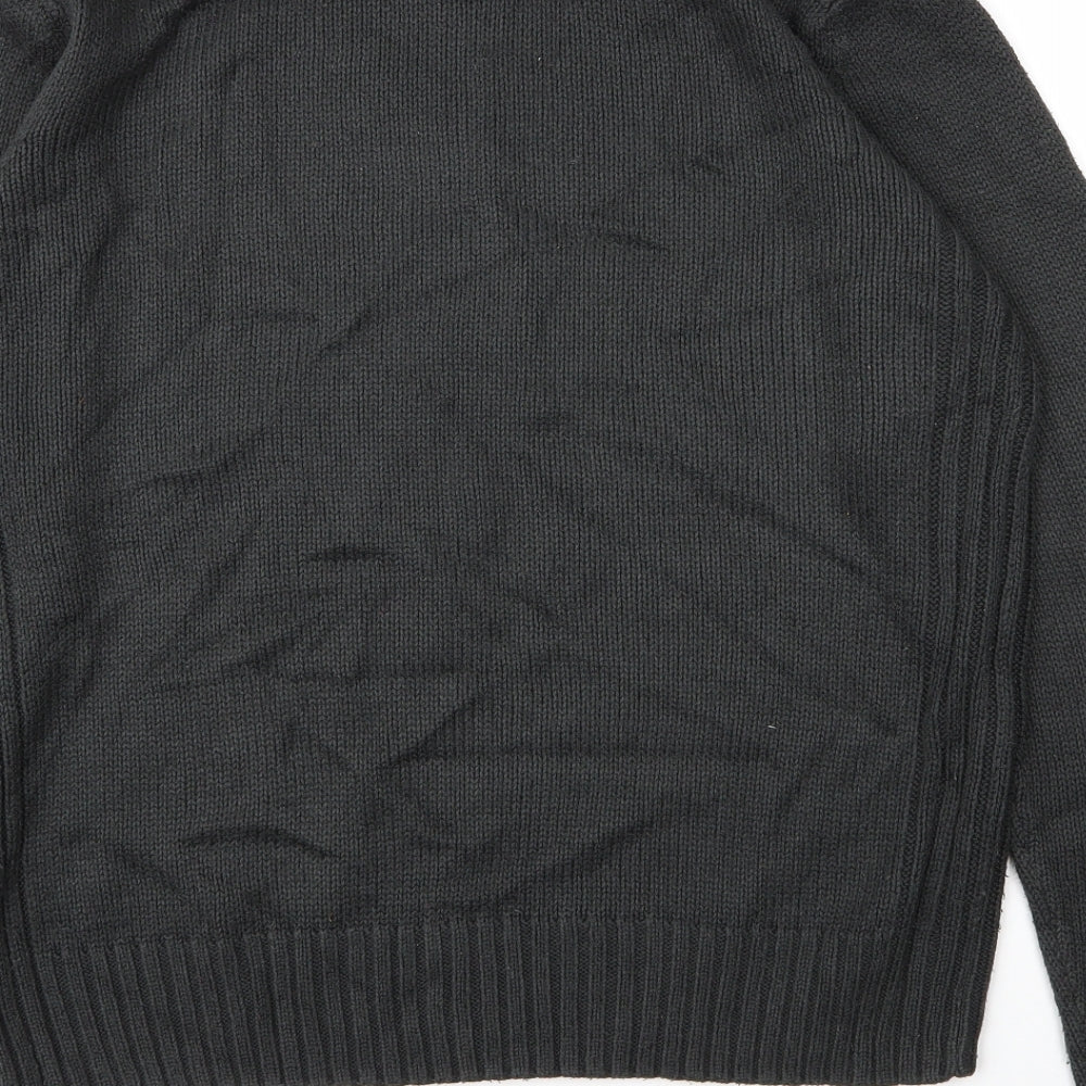 Kensington Mens Green Round Neck Acrylic Pullover Jumper Size M