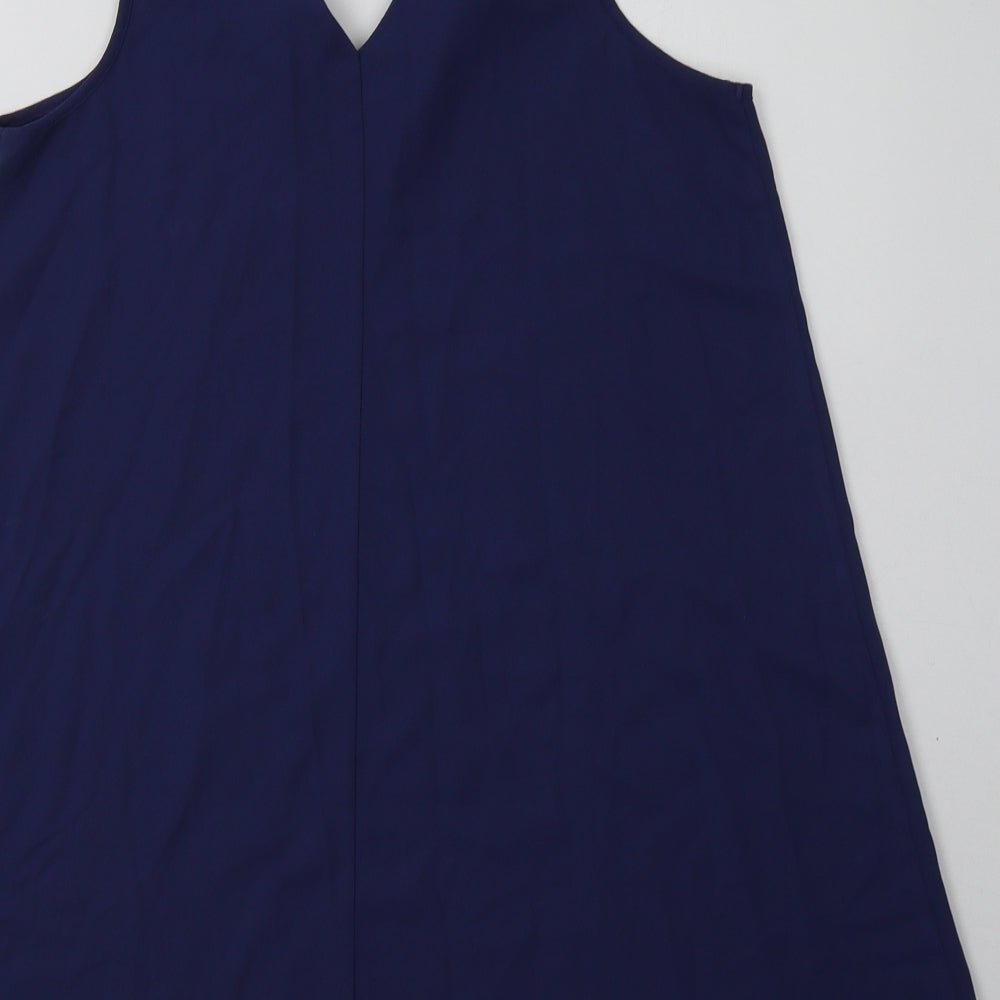 FOREVER 21 Womens Purple Polyester Basic Tank Size S V-Neck