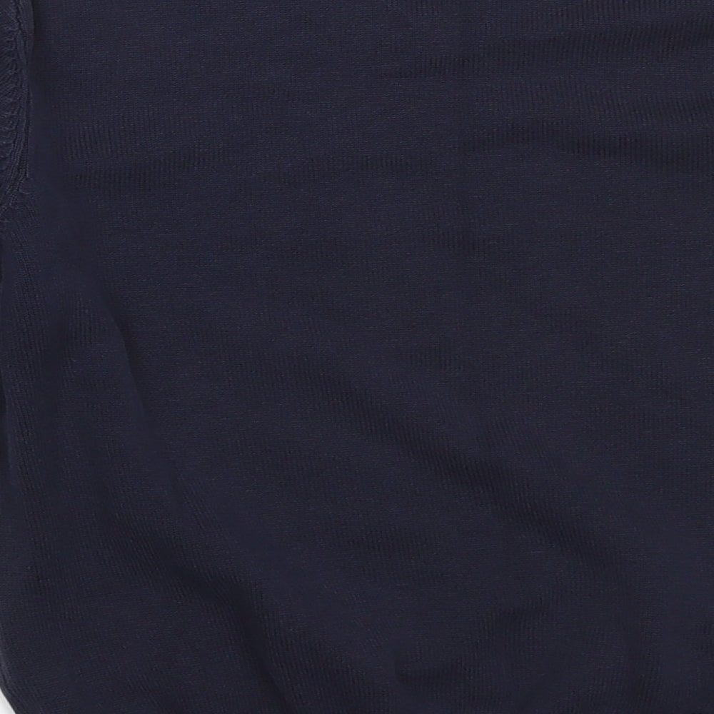 George Boys Blue V-Neck Cotton Pullover Jumper Size 7-8 Years
