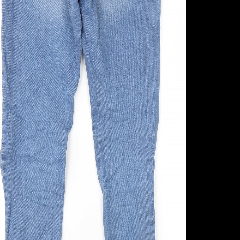 Quiz Womens Blue Cotton Skinny Jeans Size 8 L29 in Regular
