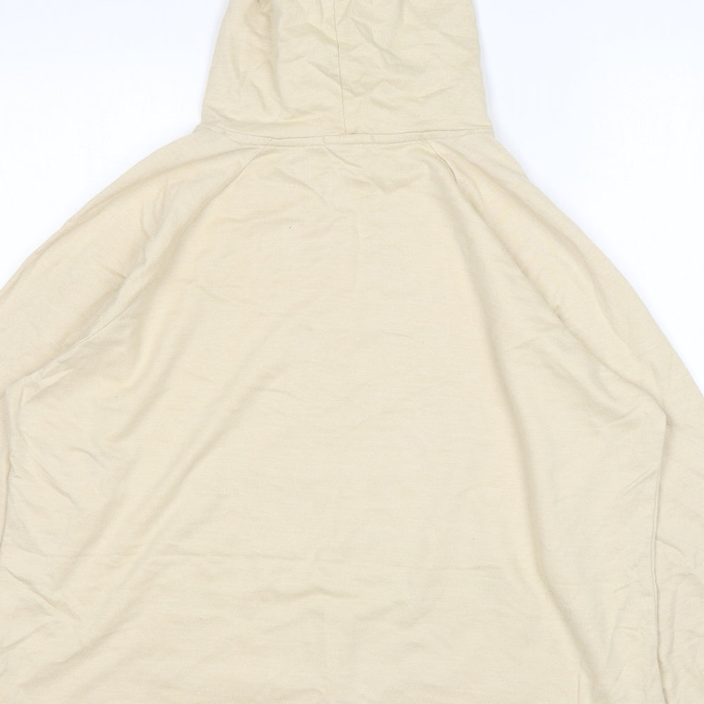 Boohoo Womens Beige Polyester Pullover Hoodie Size S