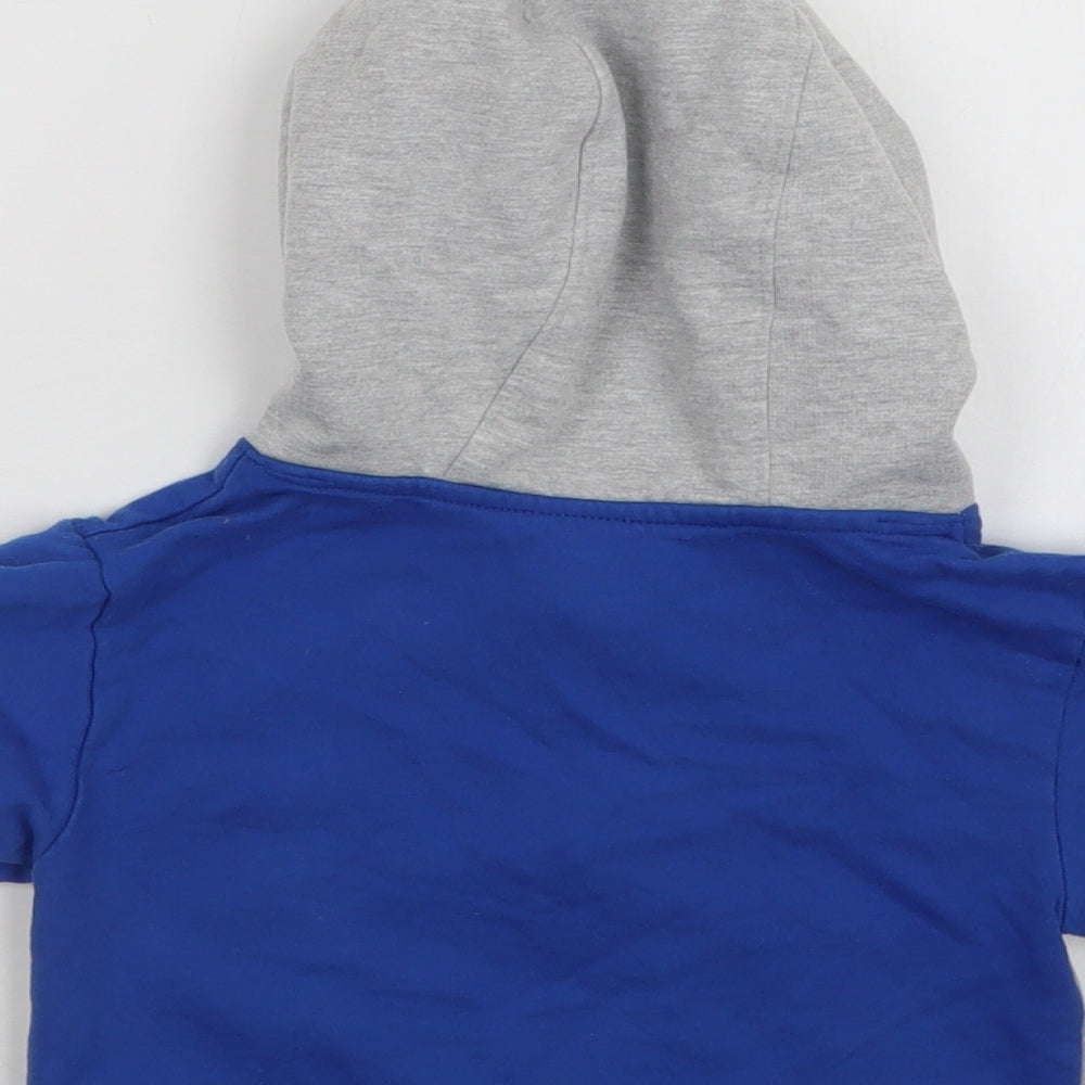 Studio Baby Grey Colourblock Cotton Full Zip Jumper Size 12-18 Months Zip