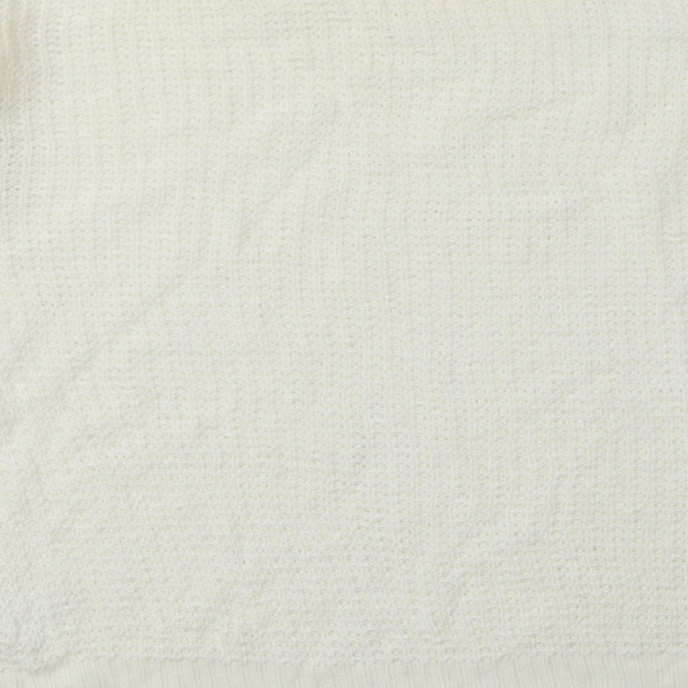 Damart Womens White Acrylic Pullover Sweatshirt Size 14 Pullover