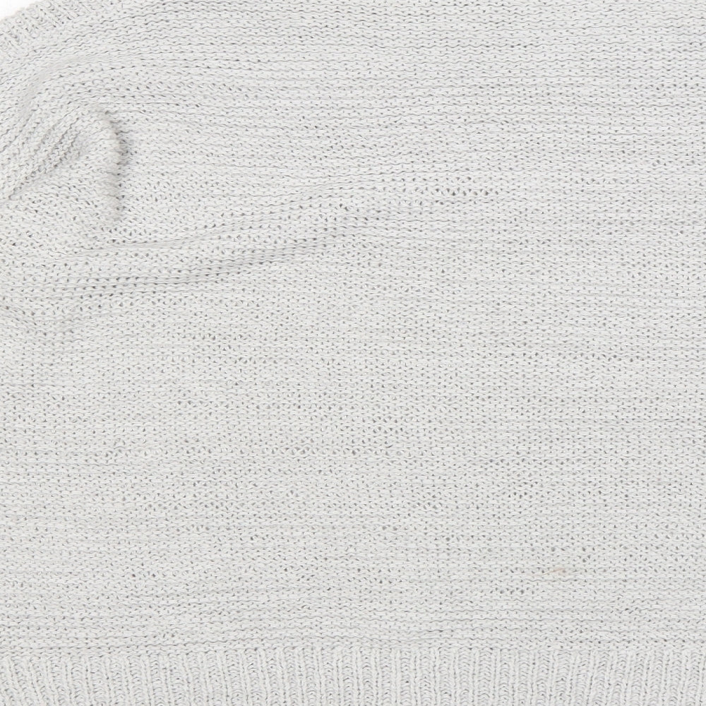 Wallis Womens Grey Roll Neck Acrylic Pullover Jumper Size M