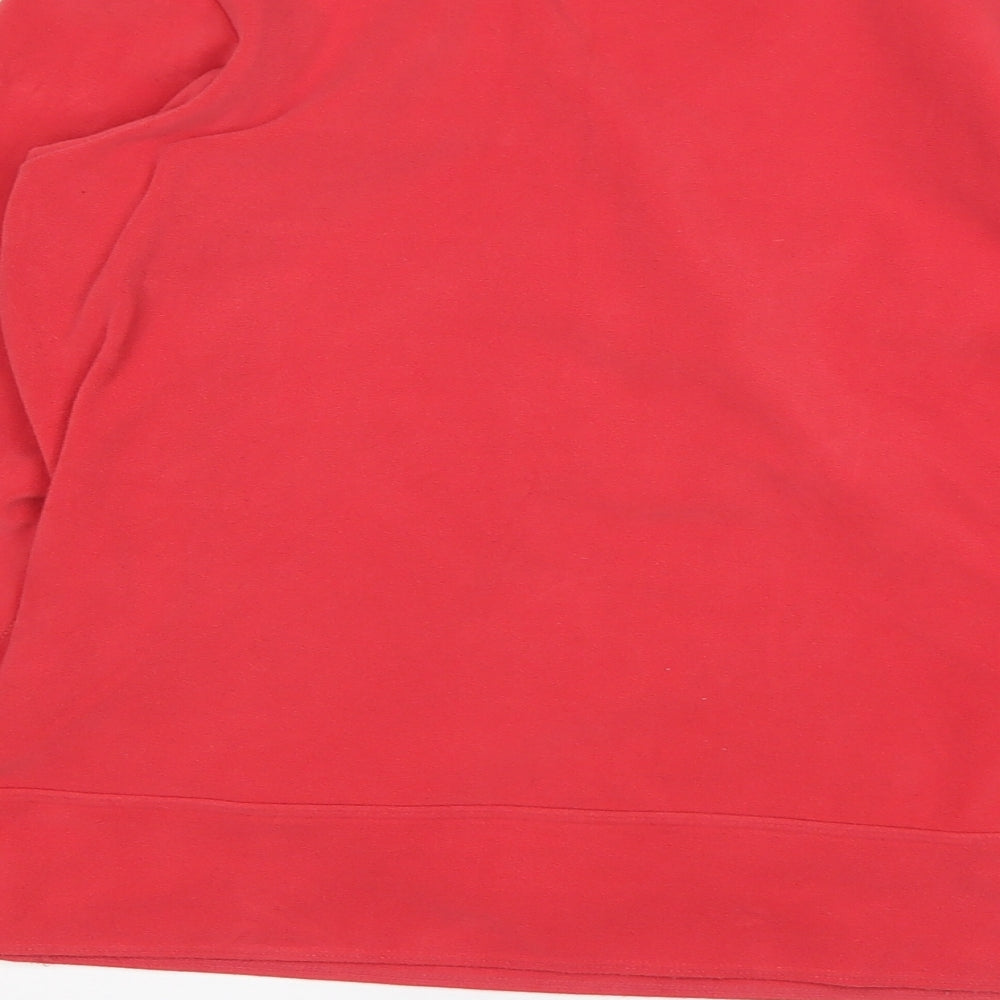 Marks & Spencer Womens Pink V-Neck Polyester Pullover Jumper Size 12