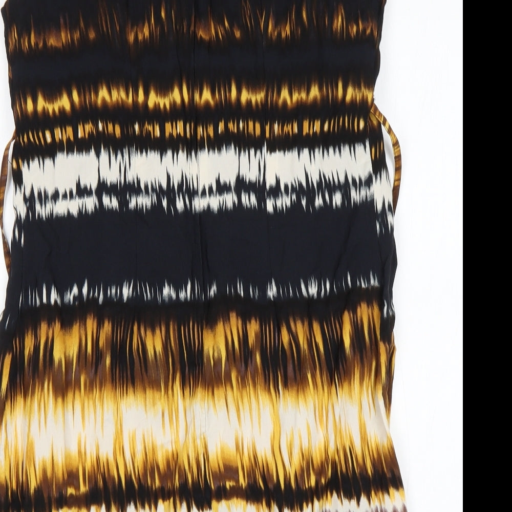 Dorothy Perkins Womens Multicoloured Viscose Tank Dress Size 12 Round Neck