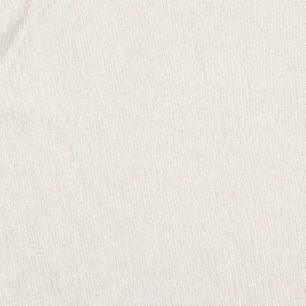 E-Woman Womens Beige Round Neck Viscose Pullover Jumper Size M