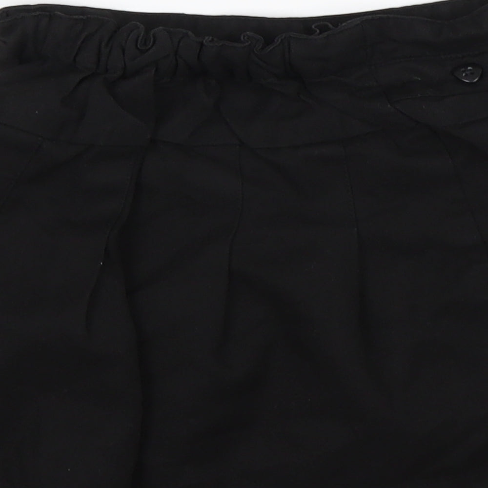 Nutmeg Girls Black Polyester A-Line Skirt Size 4-5 Years Regular