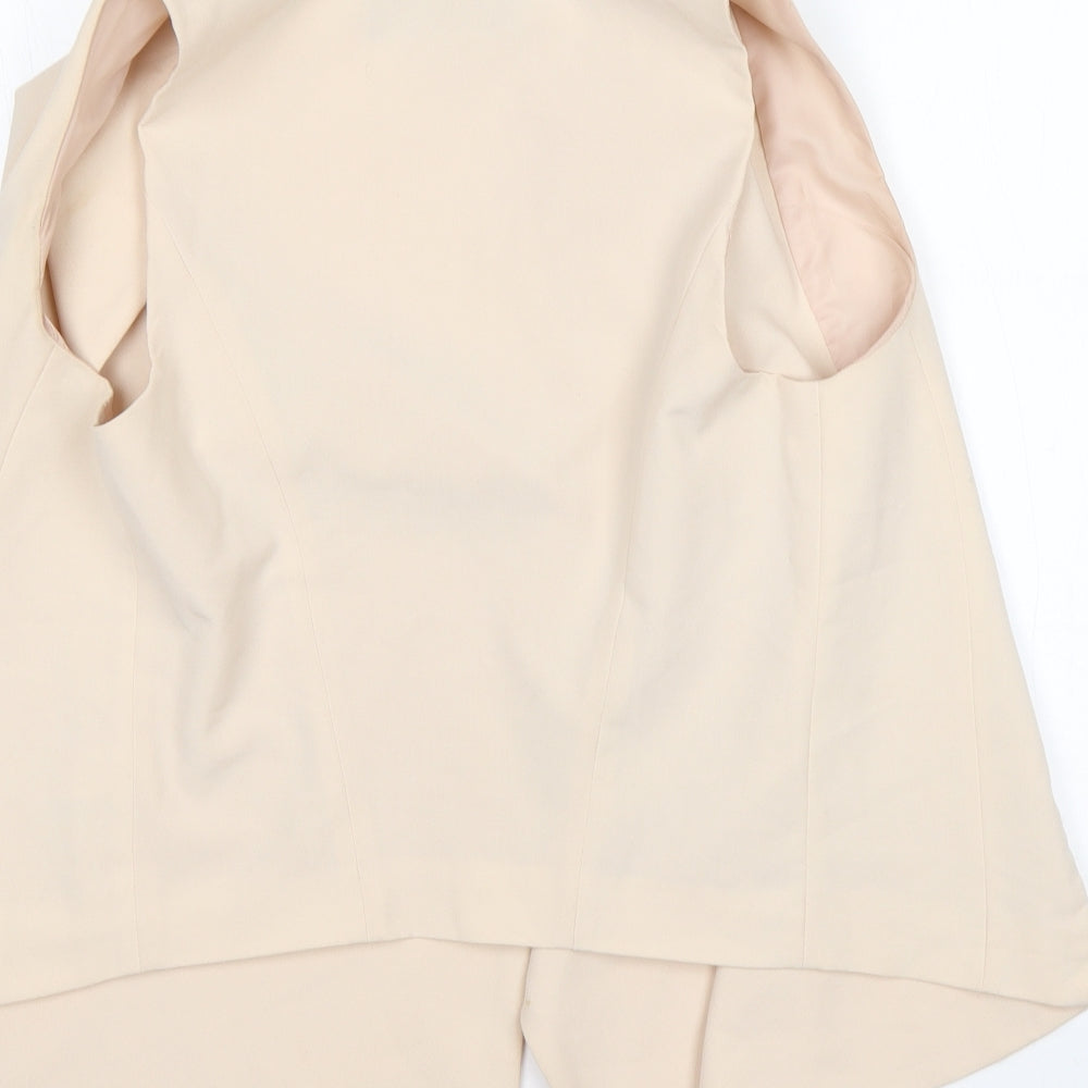 Atmosphere Womens Beige Polyester Jacket Blazer Size 10