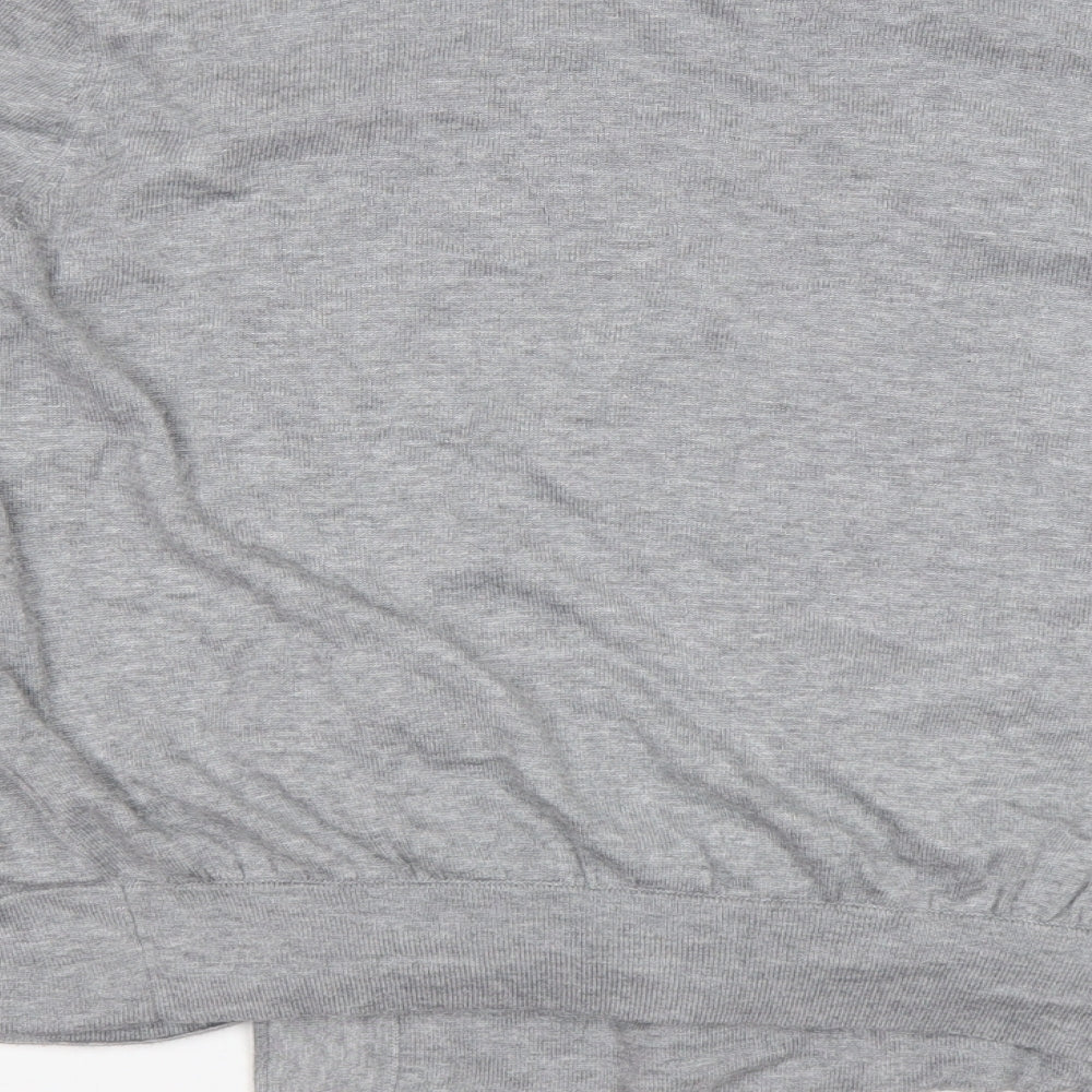 Kaliko Womens Grey V-Neck Viscose Cardigan Jumper Size XL