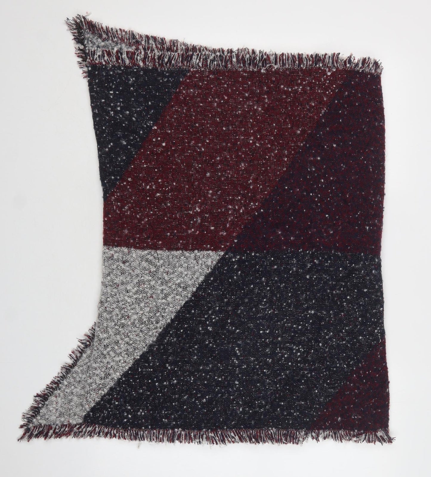 Preworn Womens Purple Geometric Shawl/Wrap