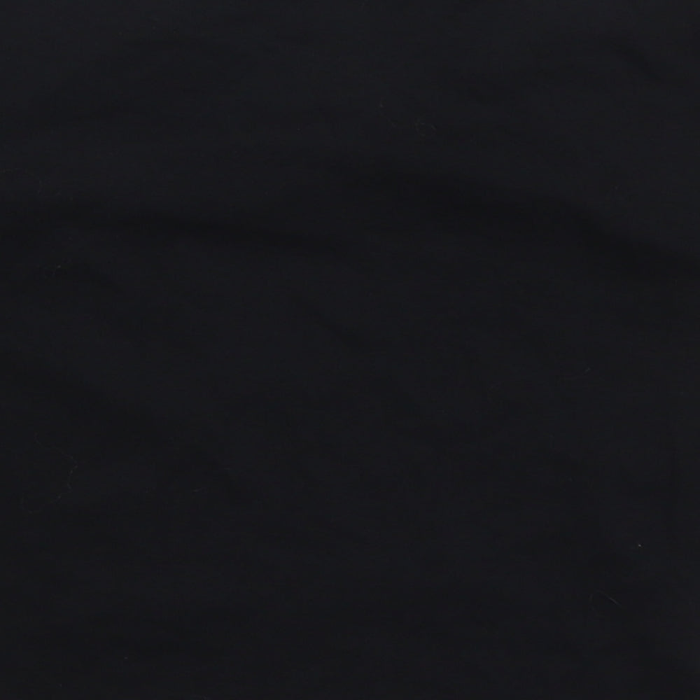 Pull&Bear Womens Black Cotton Basic T-Shirt Size S Crew Neck - New York