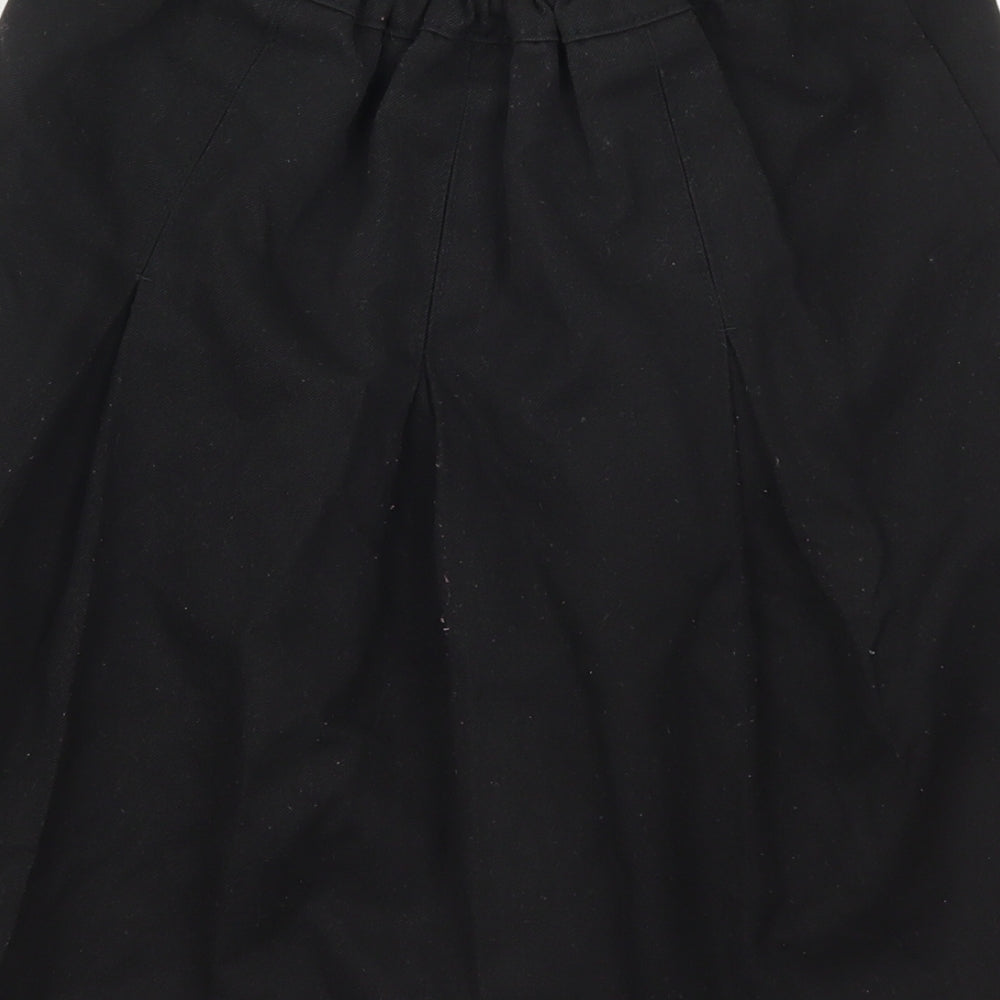 Aldi Girls Black Polyester Pleated Skirt Size 9-10 Years Regular