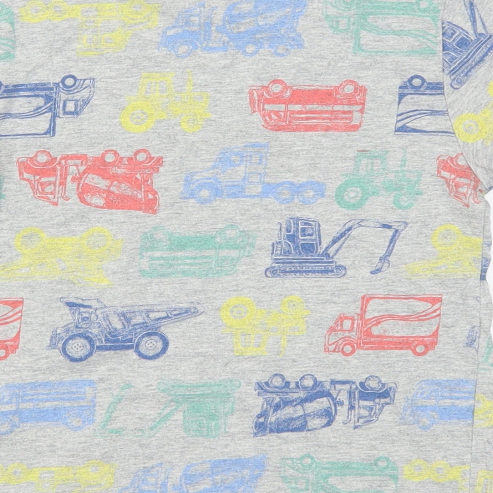 Gap Boys Multicoloured Cotton Basic T-Shirt Size 5 Years Crew Neck Pullover - Trucks