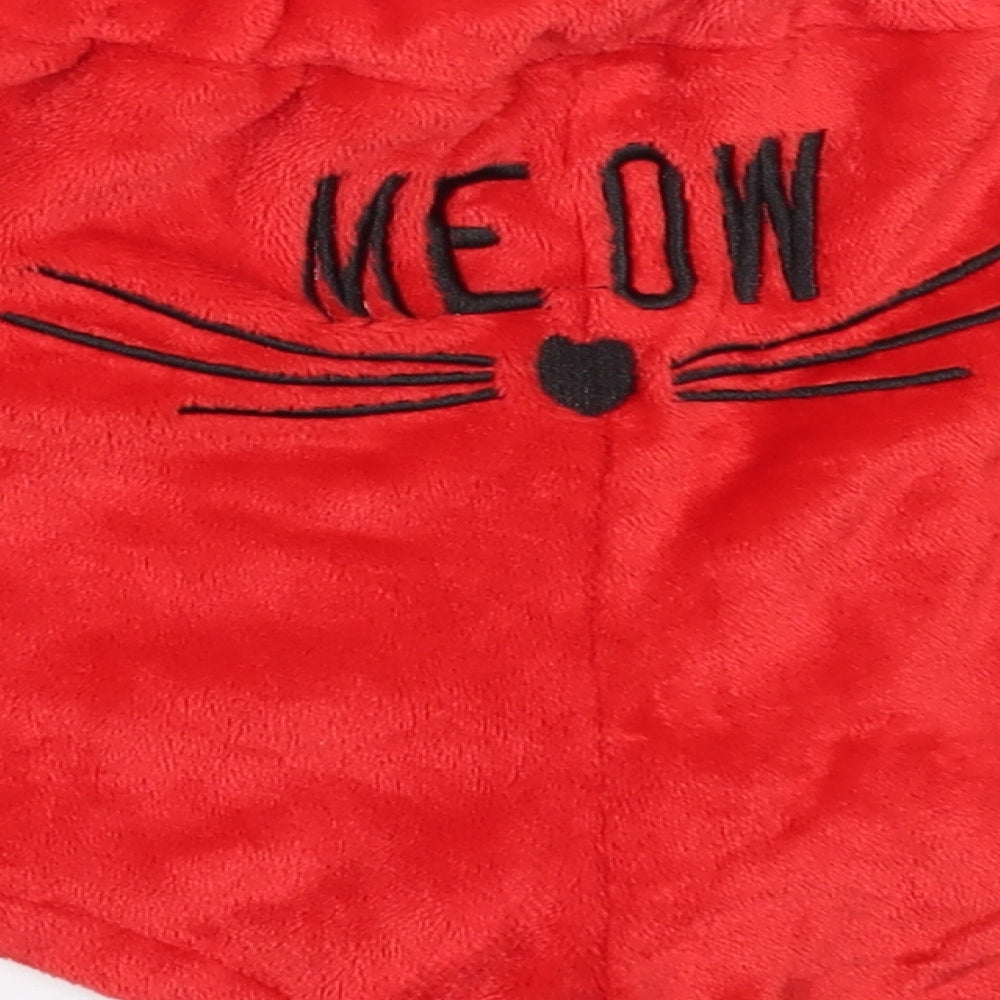 Preworn Womens Red Solid Polyester Capri Sleep Shorts Size XL