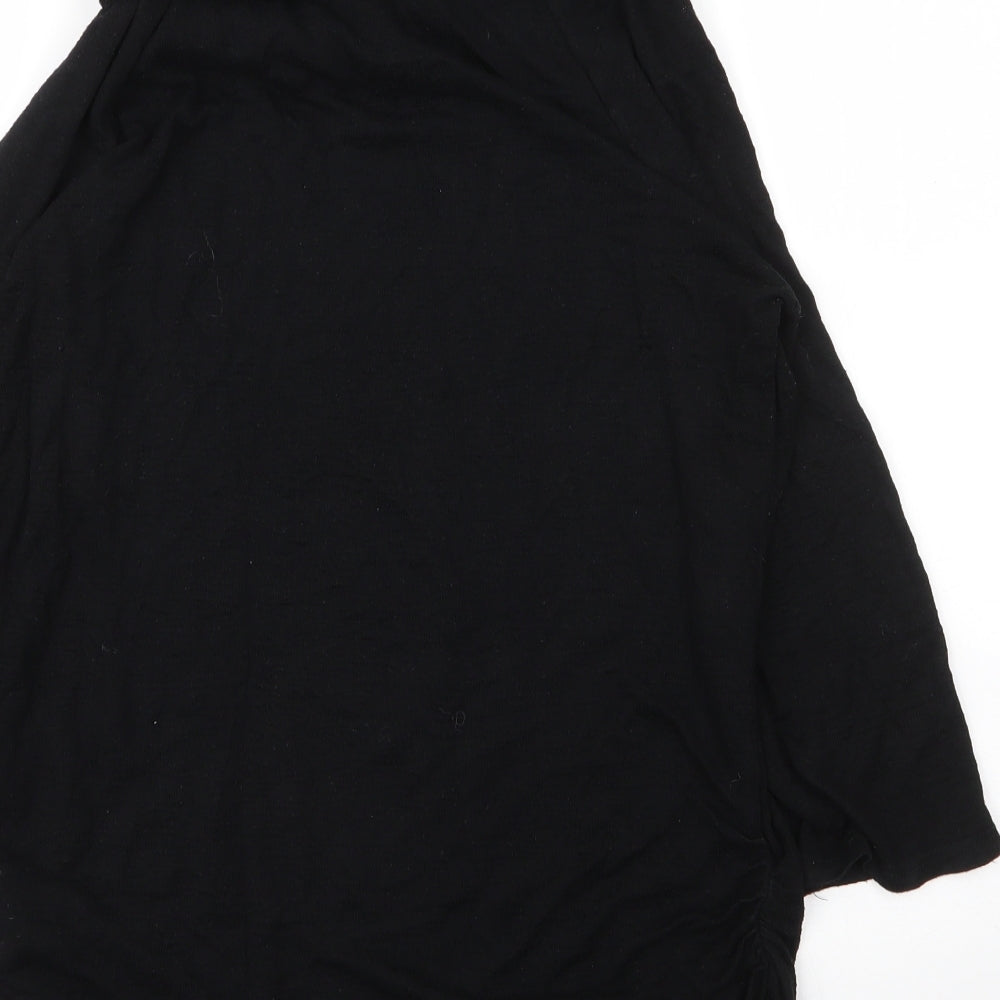 Gibson Womens Black Cowl Neck Viscose Pullover Jumper Size M