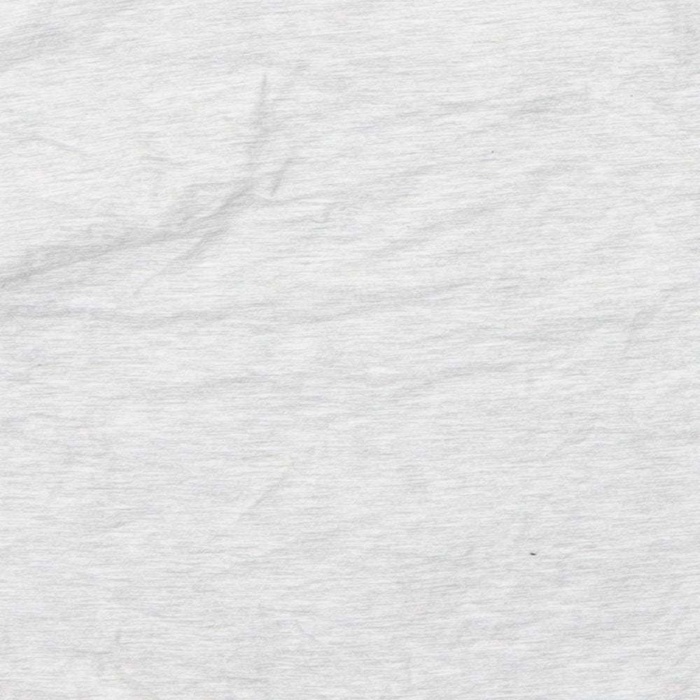 George Girls Grey Cotton Cropped Blouse Size 9 Years Round Neck