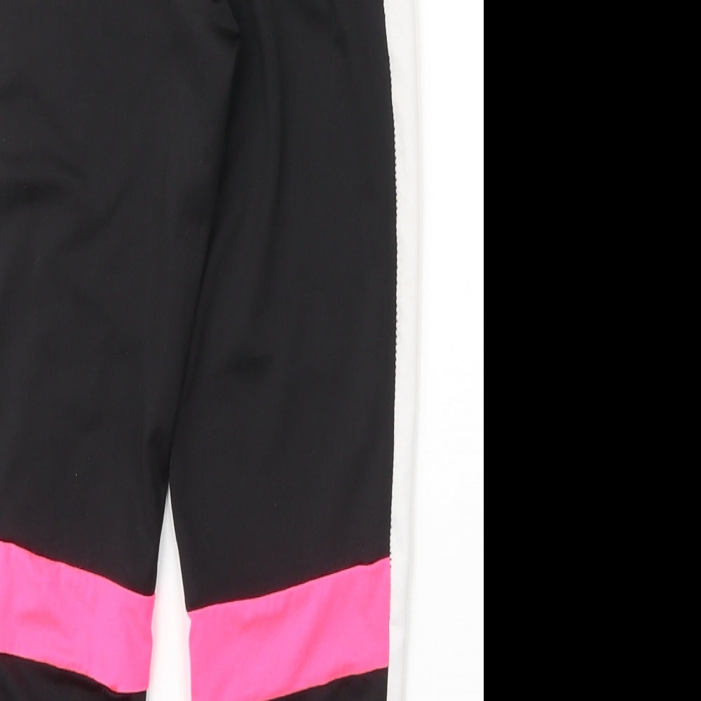 Primark Girls Black Polyester Capri Trousers Size 10 Years Regular