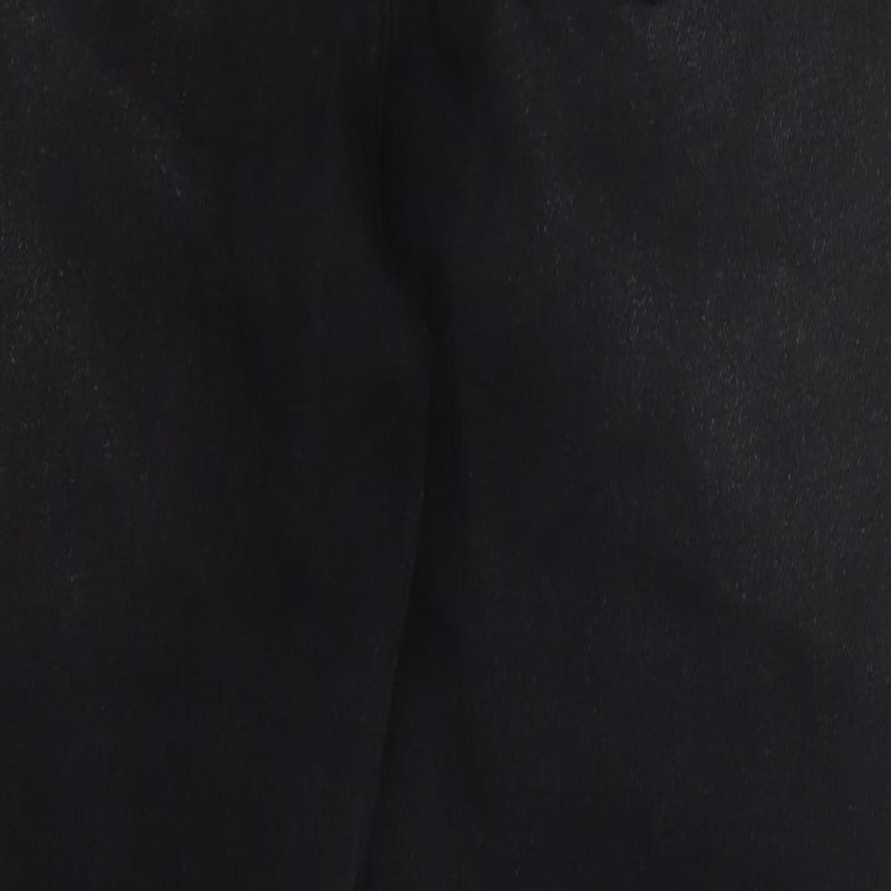 SheIn Womens Black Cotton Mom Jeans Size S L26.5 in Regular Button