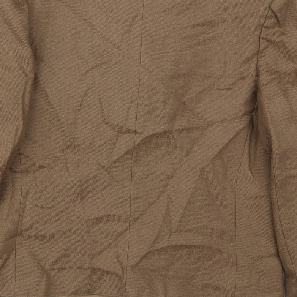 Premier Collection Womens Brown Jacket Size 10 Button