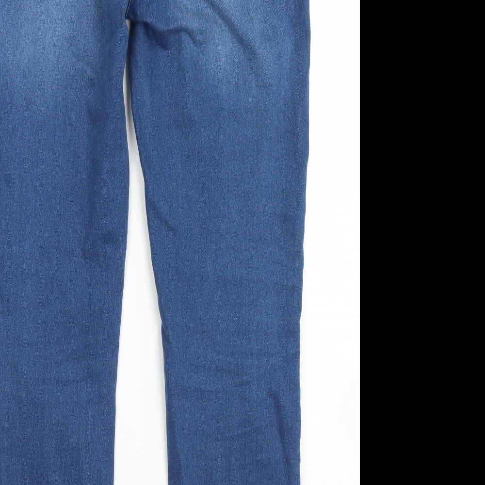 /Denim Womens Blue Cotton Skinny Jeans Size 12 L27 in Regular Button