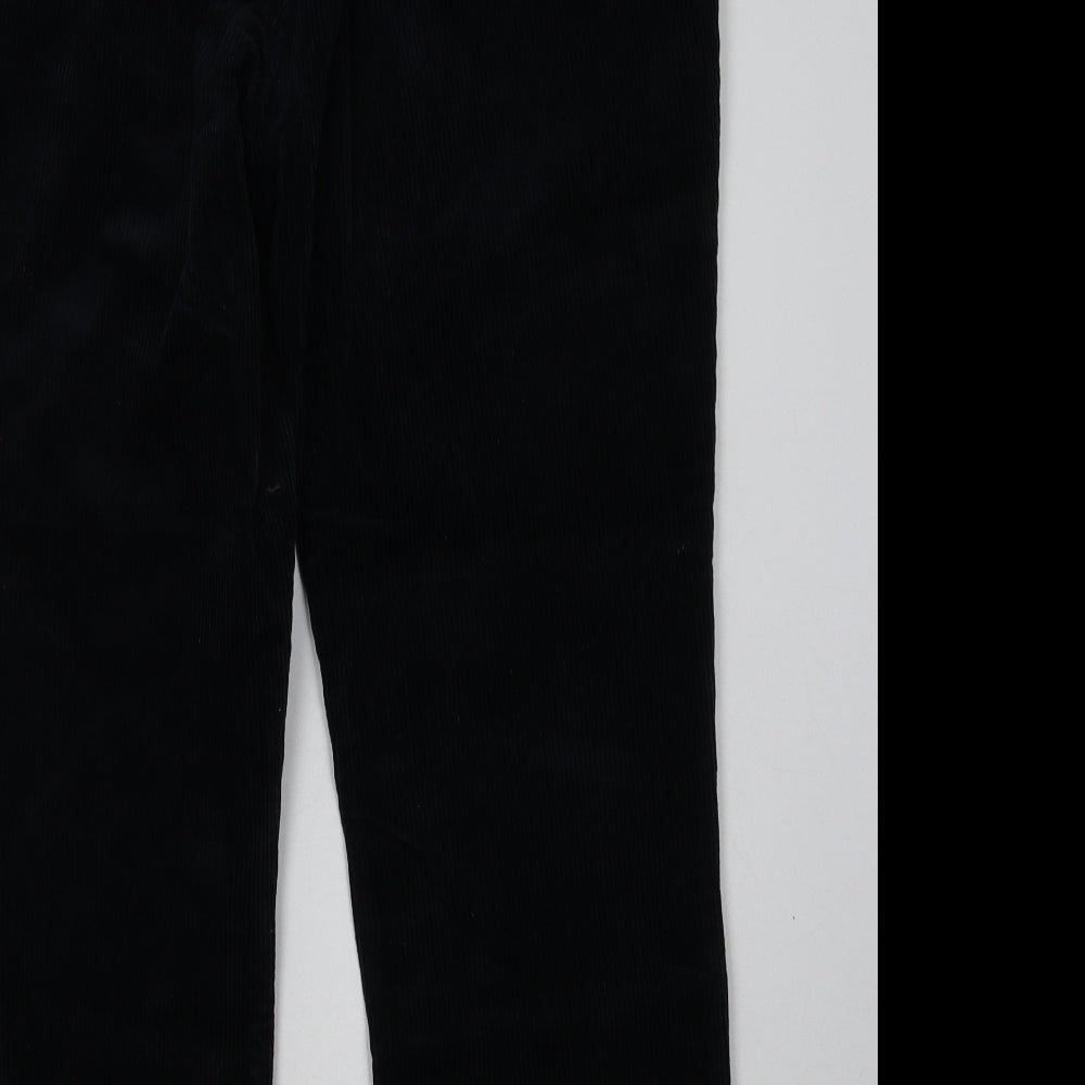 Brook Taverner Mens Blue Cotton Capri Trousers Size 34 L28 in Regular Button