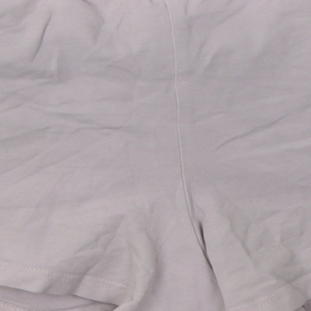 The Couture Club Womens Pink Cotton Sweat Shorts Size S Regular Tie
