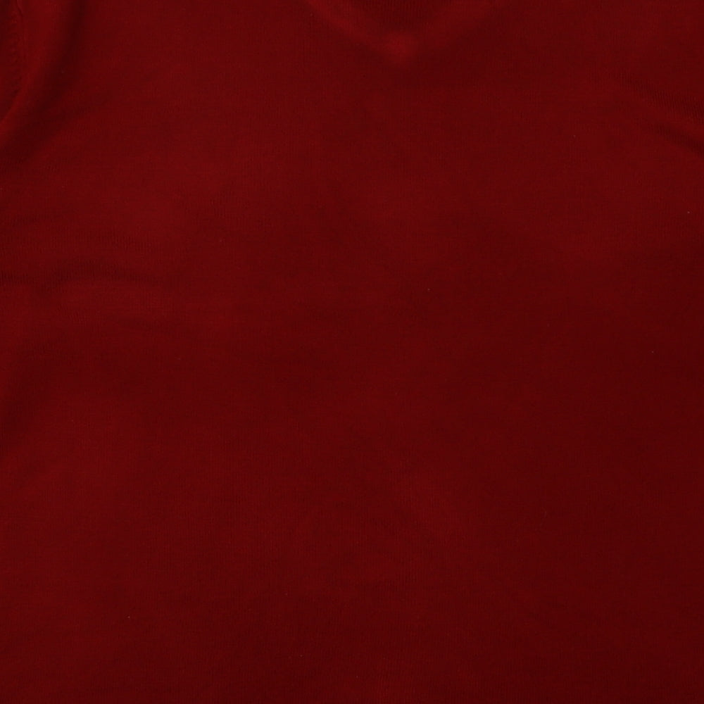 Debenhams Mens Red Acrylic Pullover Sweatshirt Size S