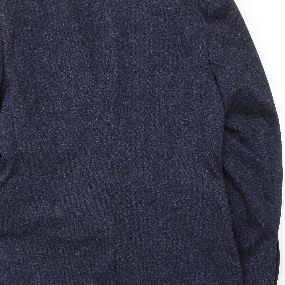 Burton Mens Blue Polyester Jacket Suit Jacket Size S