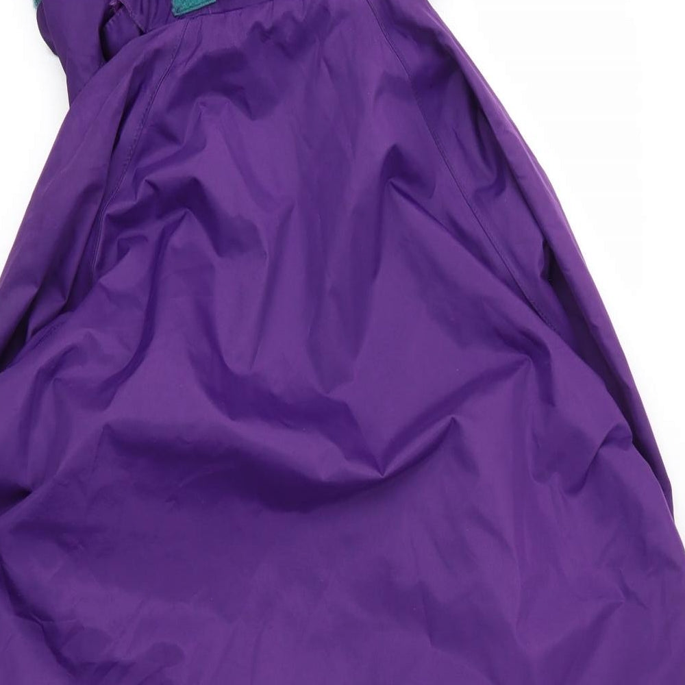 Preworn Mens Purple Parka Coat Size S Zip