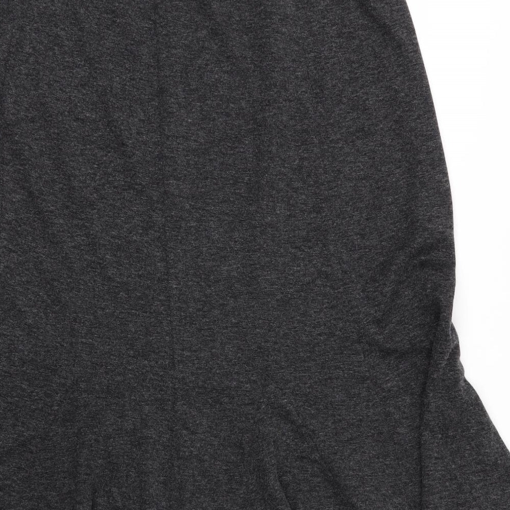 Just Elegance Womens Grey Viscose Trumpet Skirt Size 12