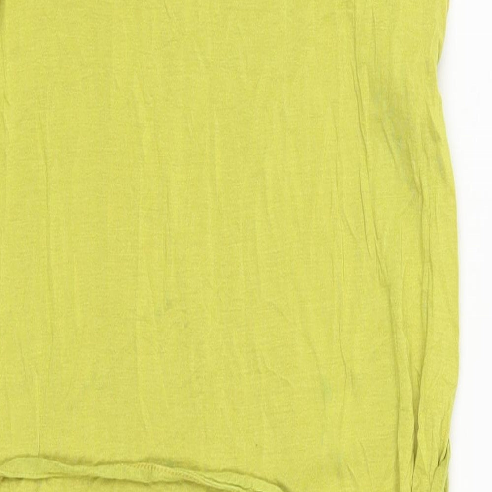 H&M Womens Green Viscose Tank Dress Size M Round Neck Pullover