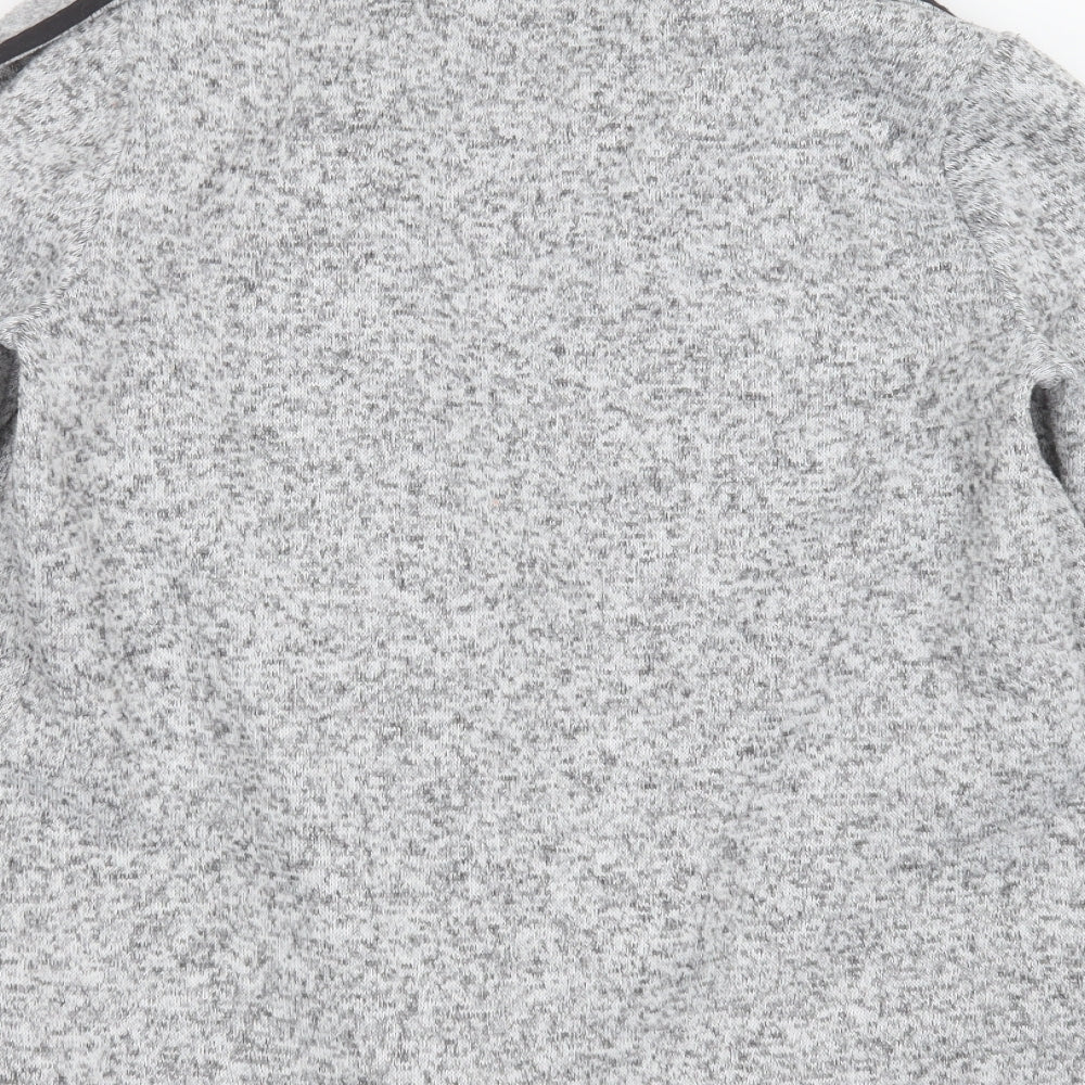 Papaya Womens Grey Collared Polyester Cardigan Jumper Size 12