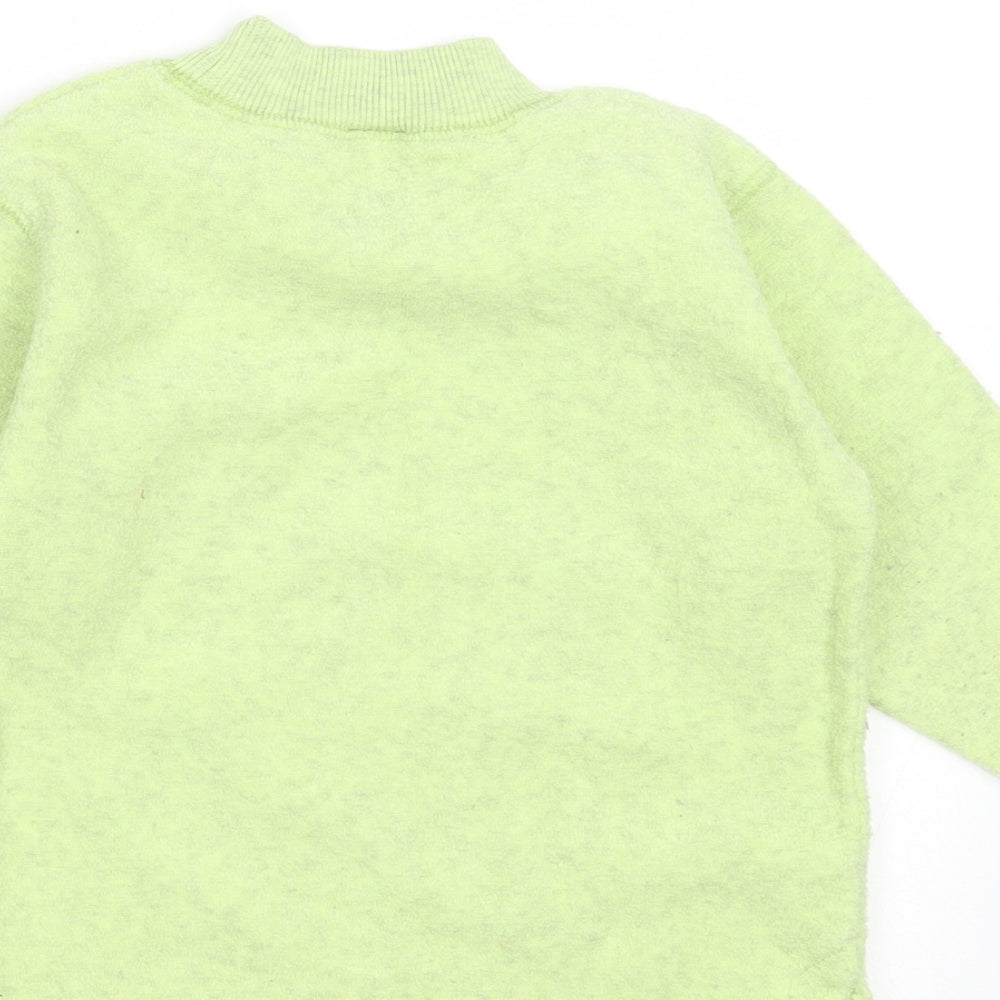 Next Boys Green Round Neck Polyester Pullover Jumper Size 2 Years