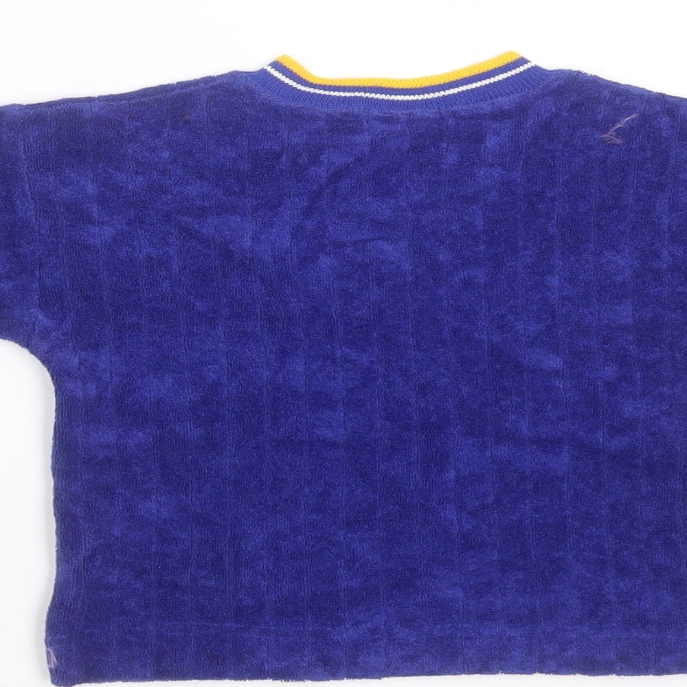 George Baby Blue Striped Polyester Pullover Jumper Size 6-9 Months - 6-12 months