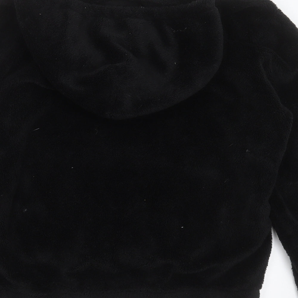 Kivenst Womens Black Polyester Pullover Hoodie Size M