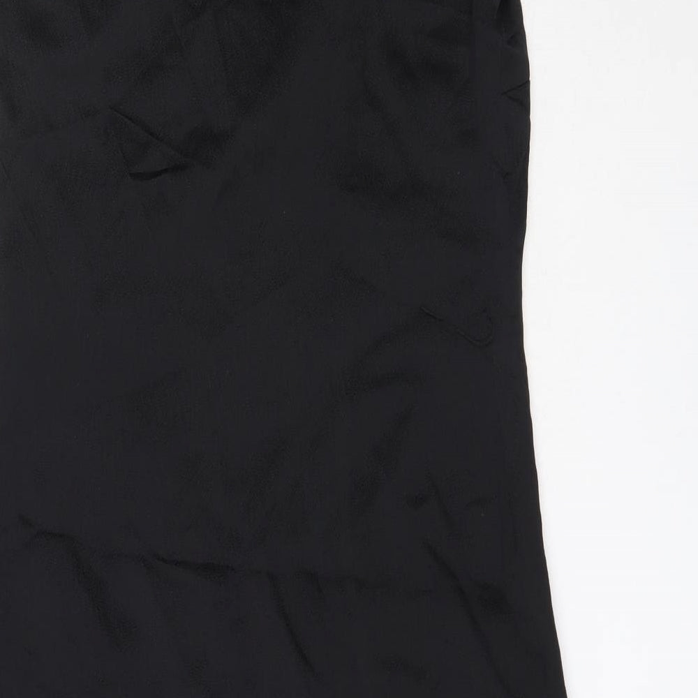 Monsoon Womens Black Polyester Shift Size 10 Round Neck