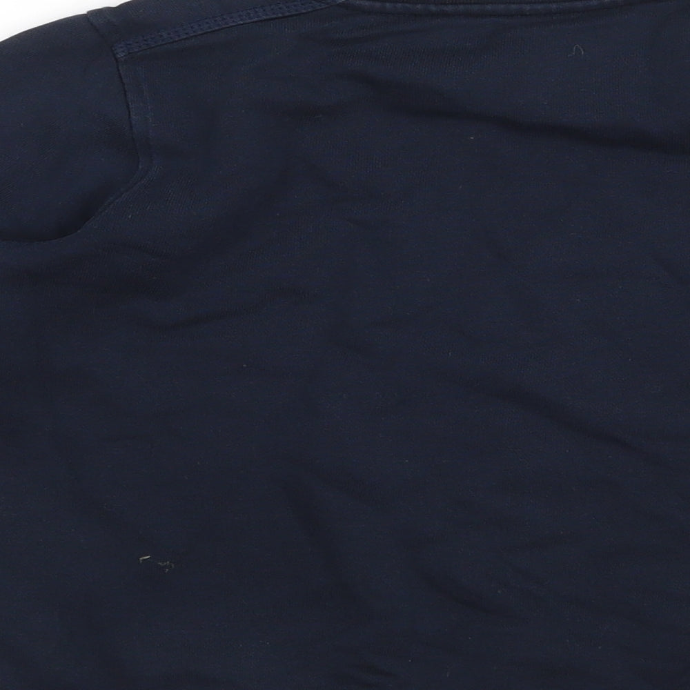 Marks and Spencer Boys Blue Cotton Pullover Sweatshirt Size 7-8 Years Pullover - school Wear