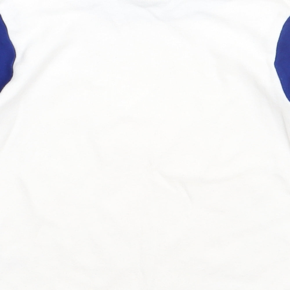 George Boys Blue Geometric Cotton Basic Casual Size 3-4 Years Crew Neck Pullover - Ryans world