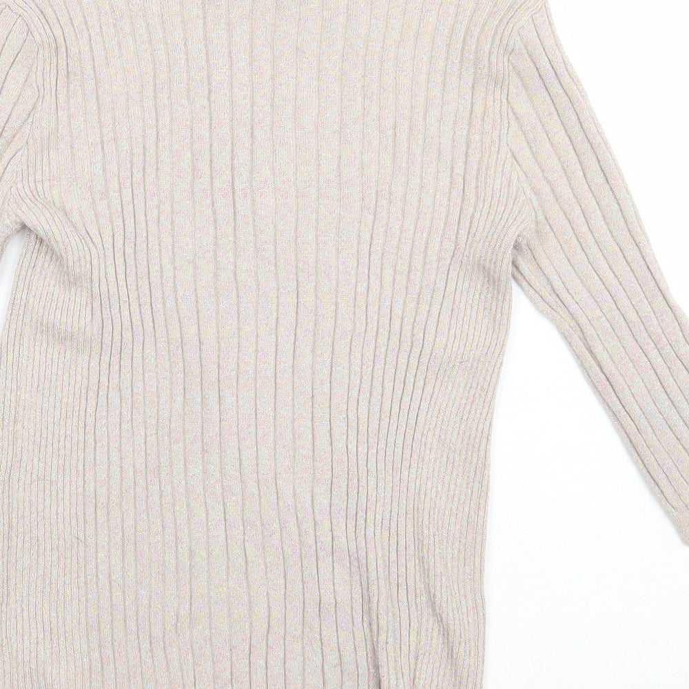 Primark Womens Beige Viscose Pullover Sweatshirt Size 10 Pullover
