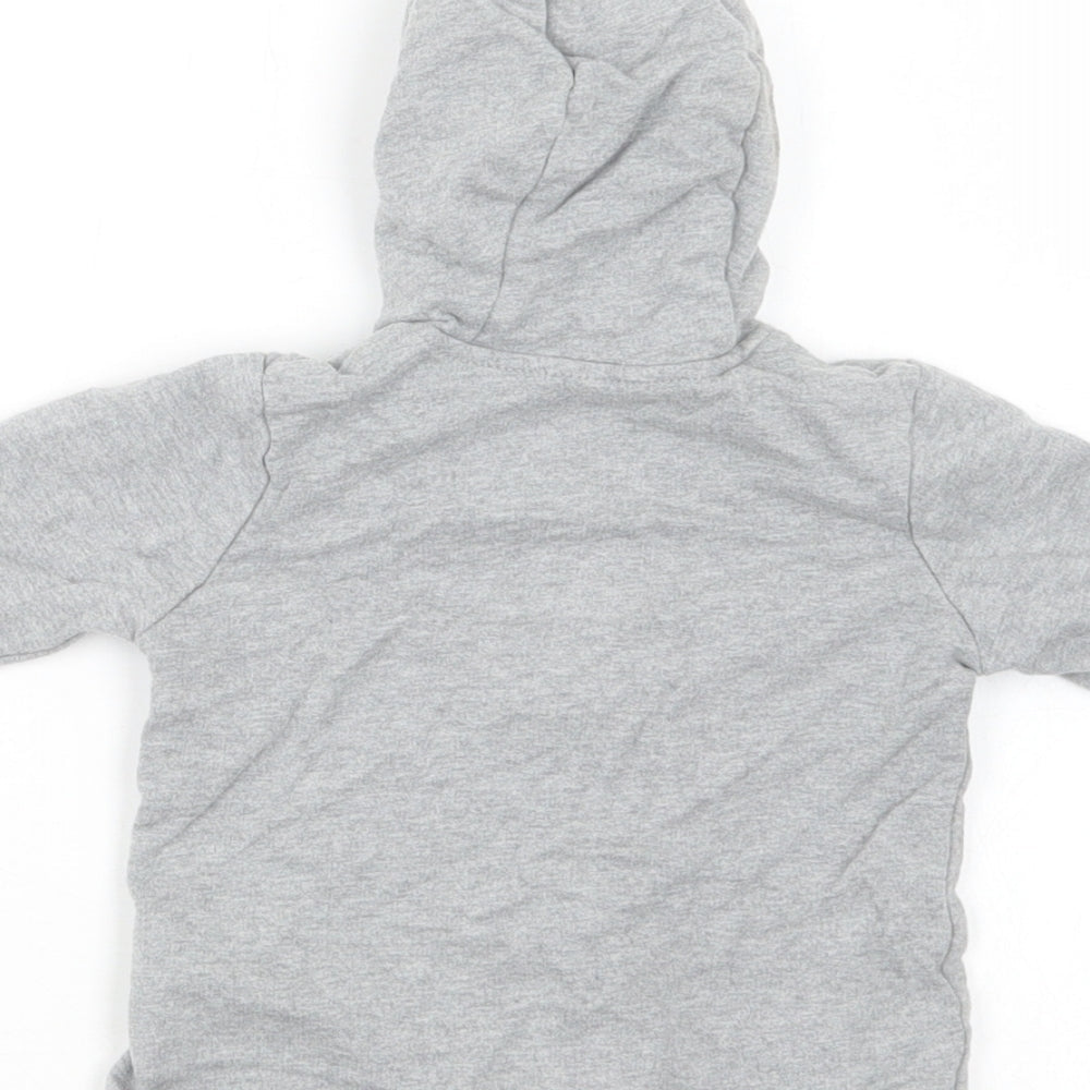 George Baby Grey Cotton Full Zip Jumper Size 3-6 Months Zip