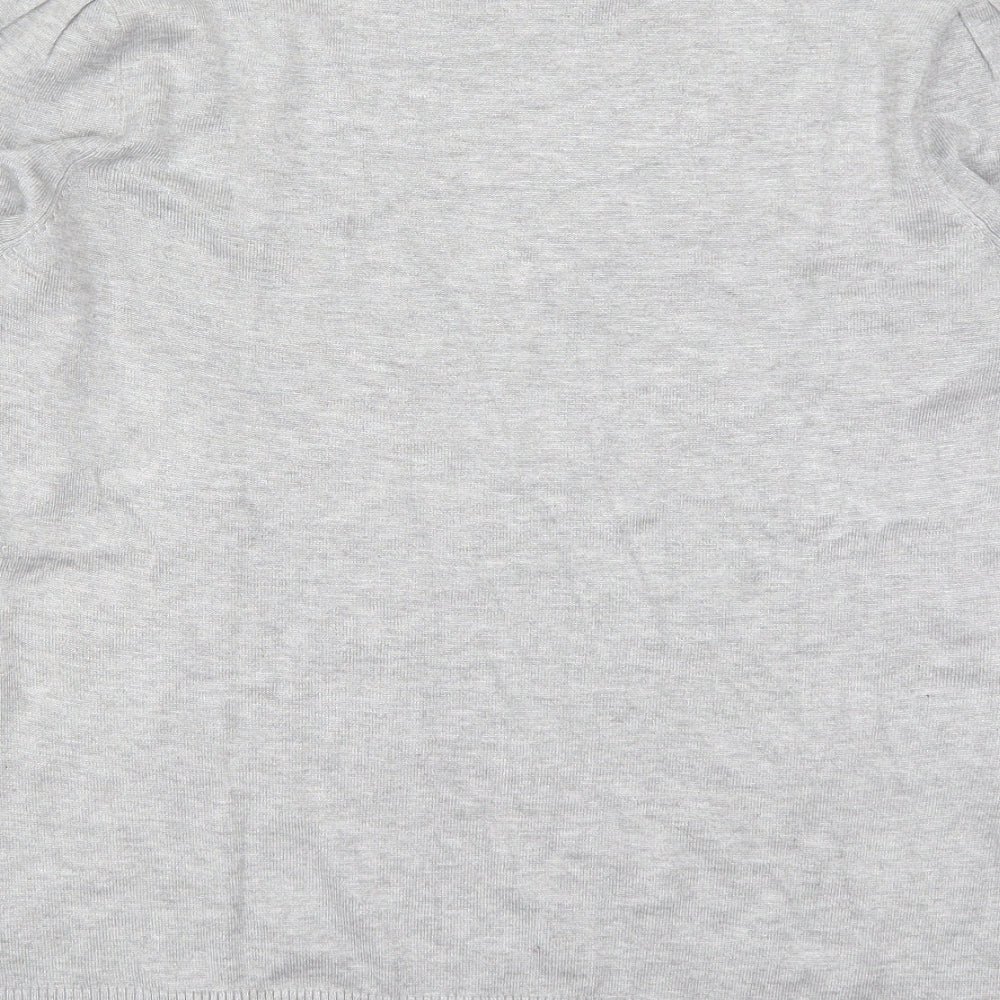 Love Scarlett Womens Grey High Neck Polyester Pullover Jumper Size M