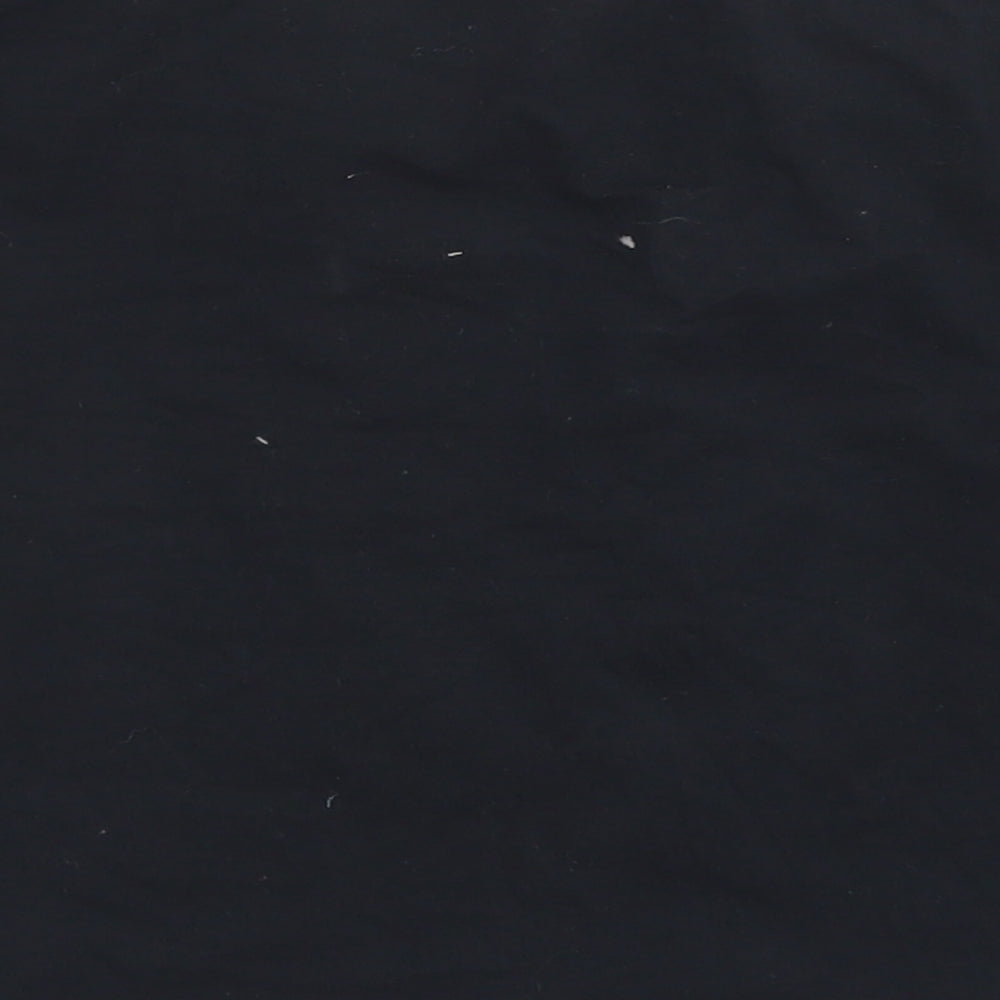 Internacionale Womens Black Cotton A-Line Skirt Size 12