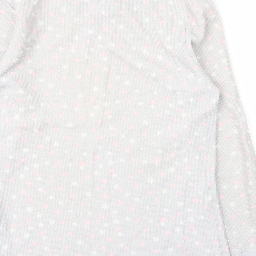 Peacocks Womens Grey Round Neck Cotton Pullover Jumper Size 12 - PJ top