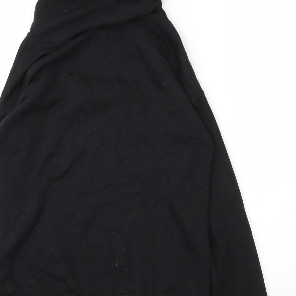 Preworn Mens Black Cotton Pullover Hoodie Size XS