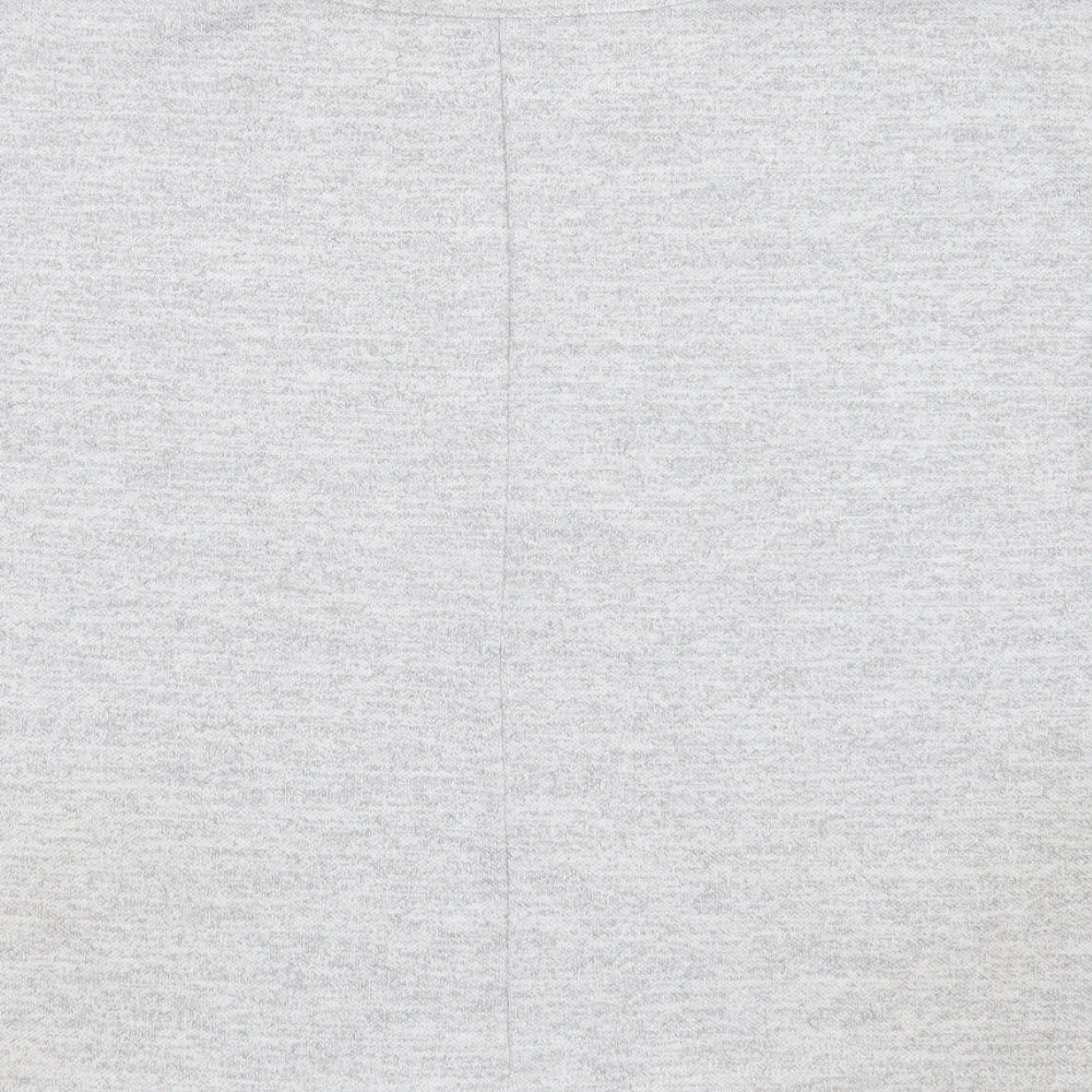 IZABEL LONDON Womens Grey Polyester Pullover Hoodie Size 10