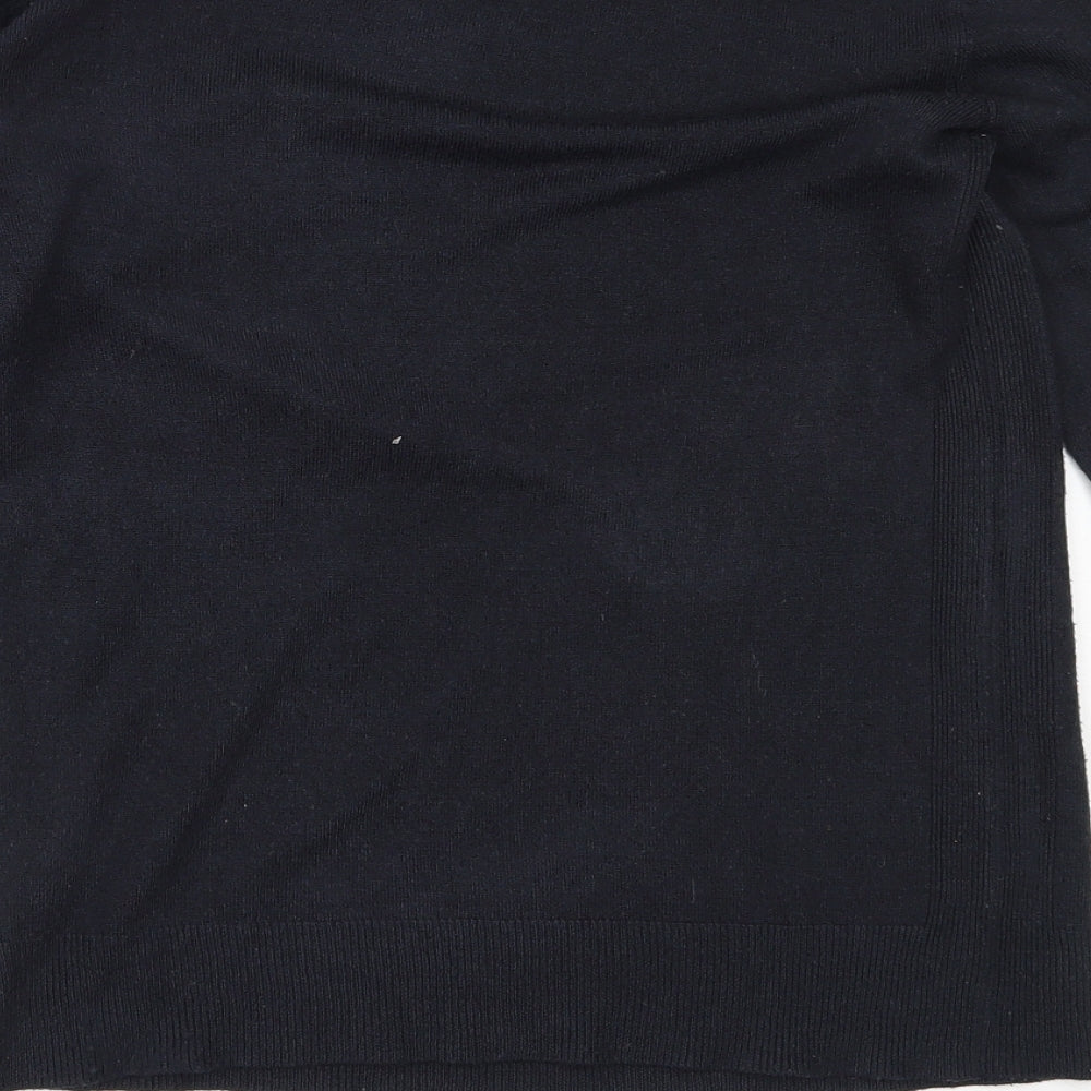 Dorothy Perkins Womens Blue Round Neck Acrylic Pullover Jumper Size 10