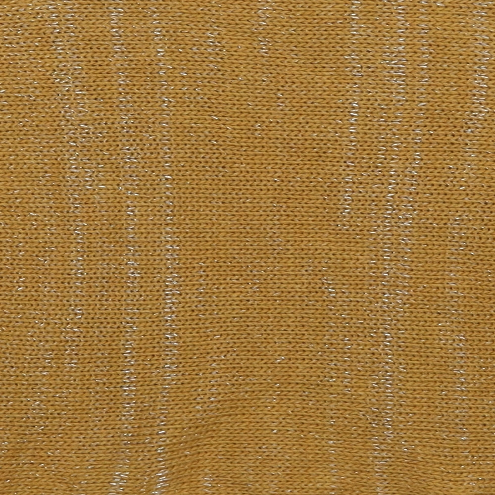 Amanti Womens Yellow Acrylic Pullover Sweatshirt Size S Pullover