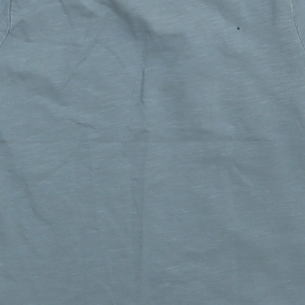 siansburys Girls Grey Cotton Basic T-Shirt Size 4-5 Years Crew Neck Pullover